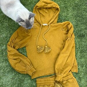 Mustard Yellow Hoodie and Joggers Set